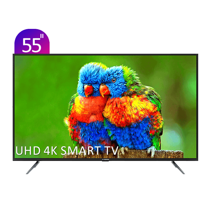 تلویزیون UHD 4K هوشمند ایکس‌ویژن سری 5 مدل XTU535 سایز 55 اینچ