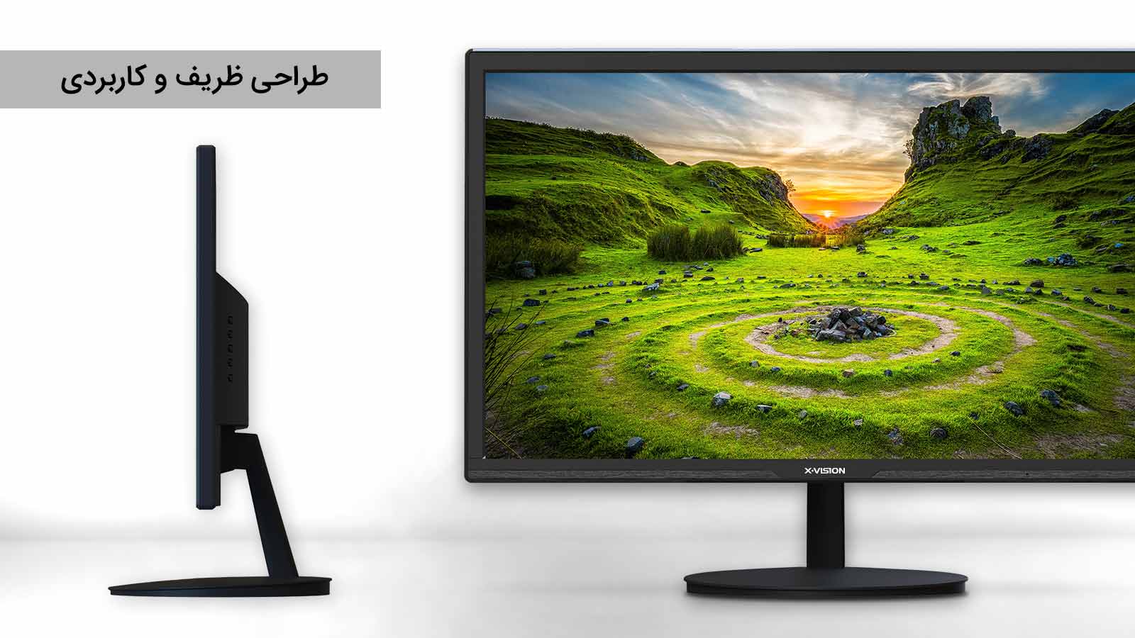 طراحی ظریف مانیتور LED مدل XK2230H ایکس ویژن