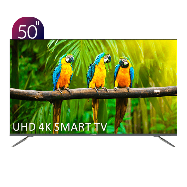 تلویزیون UHD 4K هوشمند ایکس‌ویژن سری 6 مدل XCU675 سایز 50 اینچ