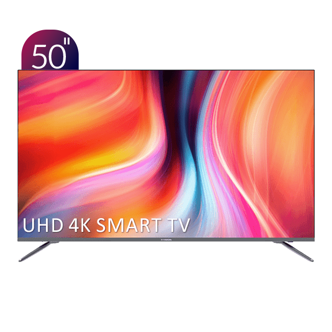 تلویزیون UHD 4K هوشمند ایکس‌ویژن سری 6 مدل XCU685 سایز 50 اینچ