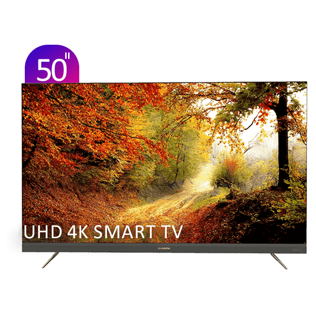 تلویزیون UHD 4K هوشمند ایکس‌ویژن سری 8 مدل XTU855 سایز 50 اینچ