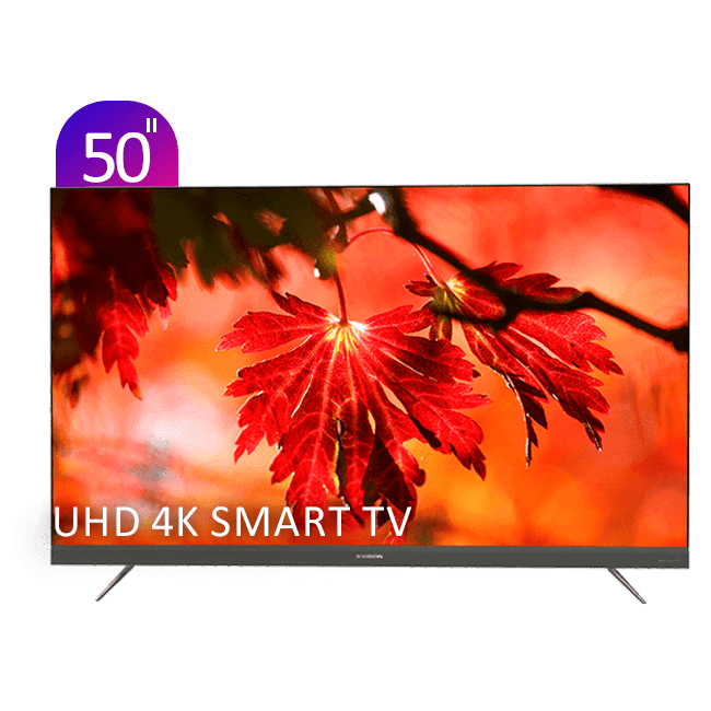 تلویزیون UHD 4K هوشمند ایکس‌ویژن سری 8 مدل XTU865 سایز 50 اینچ