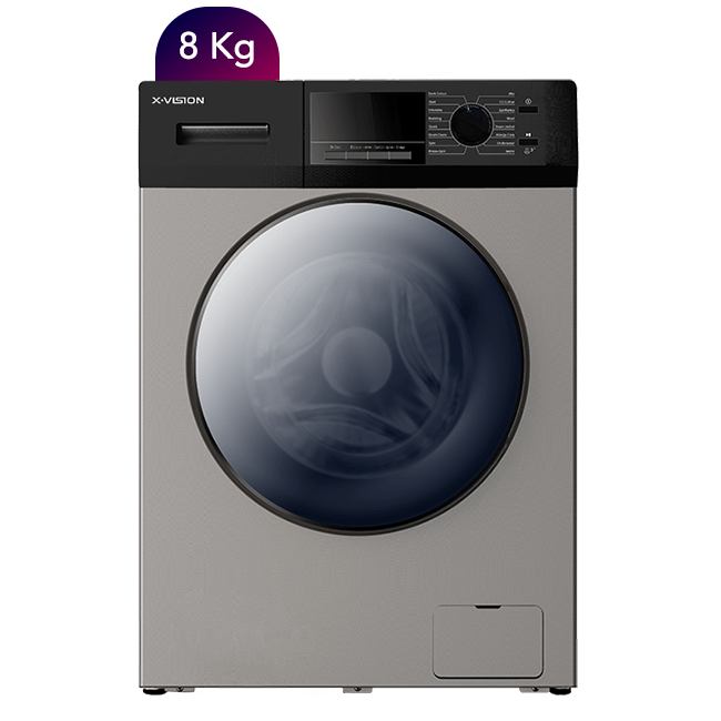 ماشین لباسشویی ایکس ویژن مدل TM84-BSBL رنگ نقره ای