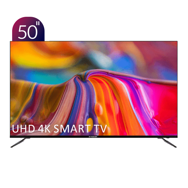 تلویزیون UHD 4K هوشمند ایکس‌ویژن سری 7 مدل XCU745 سایز 50 اینچ
