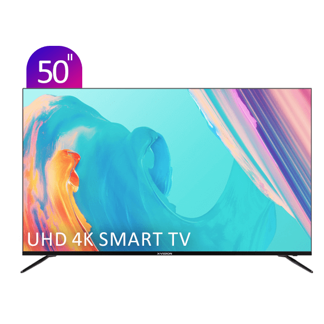 تلویزیون UHD 4K هوشمند ایکس‌ویژن سری 7 مدل XCU735 سایز 50 اینچ