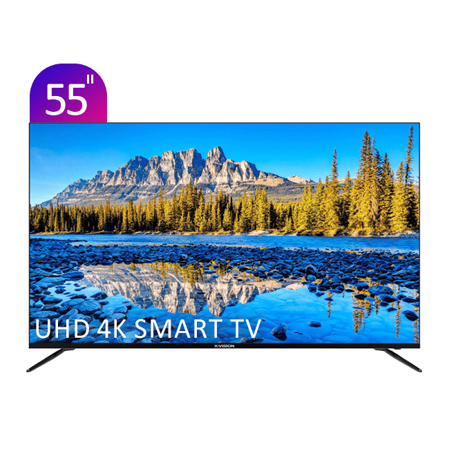 تلویزیون UHD 4K هوشمند ایکس‌ویژن سری 7 مدل XCU735 سایز 55 اینچ