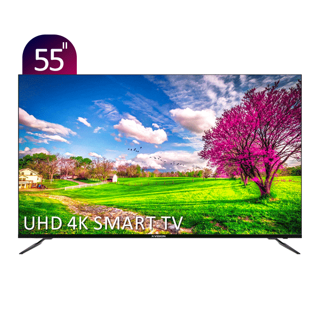 تلویزیون UHD 4K هوشمند ایکس‌ویژن سری 7 مدل XCU745 سایز 55 اینچ