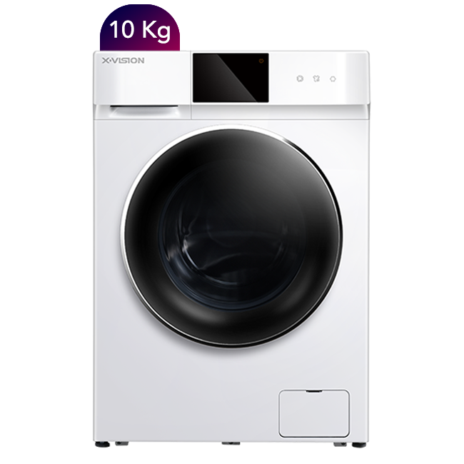 ماشین لباسشویی ایکس ویژن مدل TV102-AWD  ظرفیت 10 کیلوگرم سفید