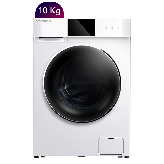 ماشین لباسشویی ایکس ویژن مدل TV102-AWD ظرفیت 10 کیلوگرم سفید