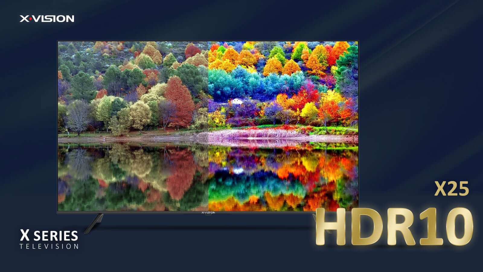 تلویزیون UHD 4K هوشمند ایکس ویژن سری X مدل X25 سایز 65 اینچ