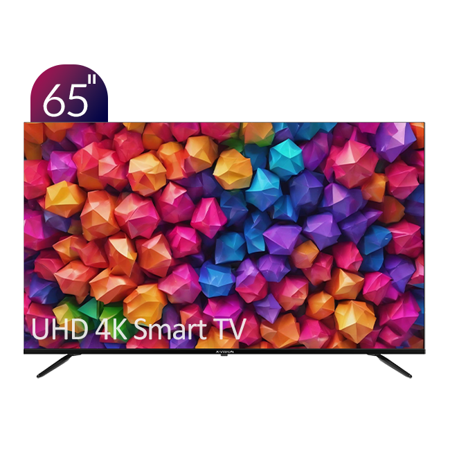 تلویزیون UHD 4K هوشمند ایکس‌ویژن سری 6 مدل XCU645 سایز 65 اینچ