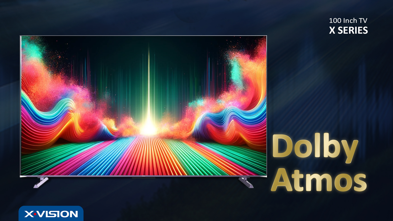 فناری Dolby Atmos تلویزیون 100 اینچ ایکس ویژن